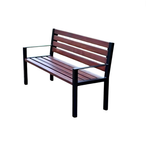 Ławka stalowa LUX z podłokietnikiem 180 cm