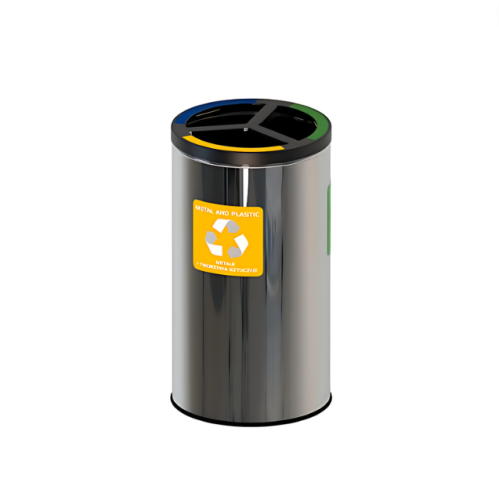 Stream Bin 3x20L z wkładami ze stali nierdzewnej