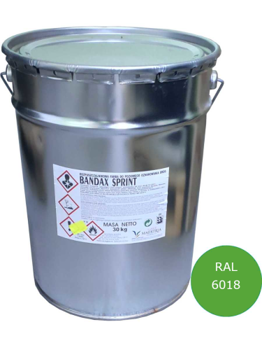 Farba drogowa BANDAX SPRINT JASNY ZIELONY 5KG/3L RAL 6018