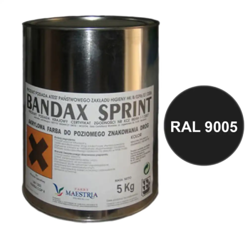 Farba drogowa BANDAX SPRINT Czarna (30 kg)
